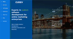 Desktop Screenshot of cudev.com